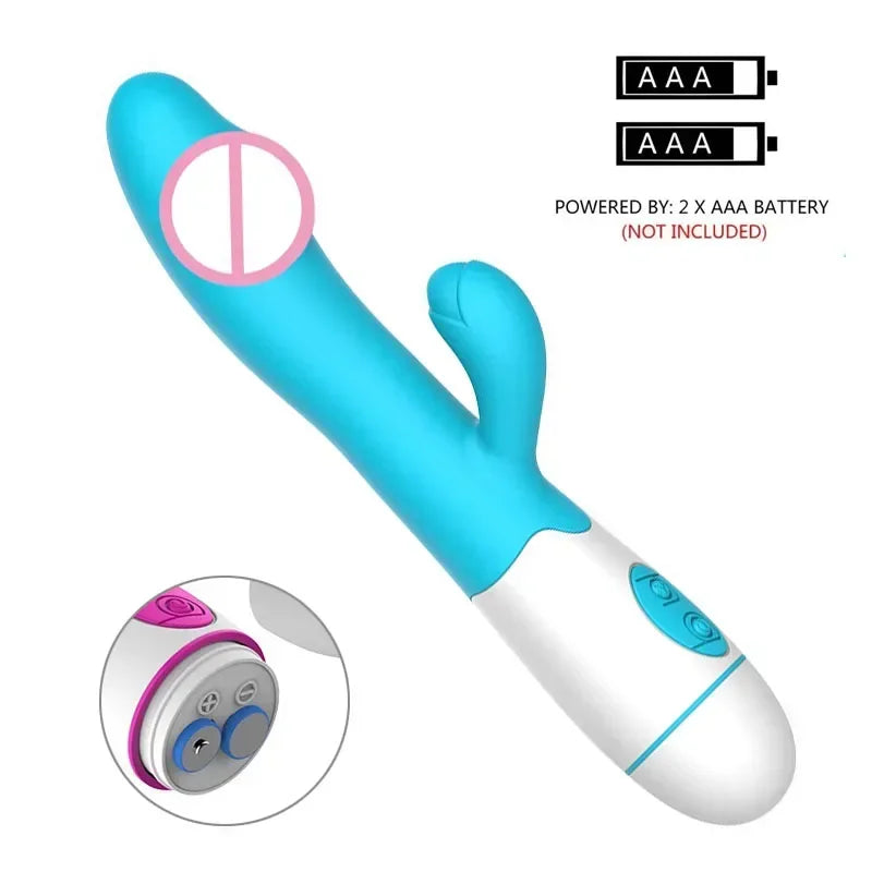 Leistungsstarker Vibrator Dildo Dual Vibration G-punkt Klitoris Stimulation