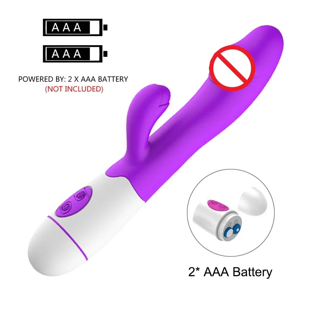 Leistungsstarker Vibrator Dildo Dual Vibration G-punkt Klitoris Stimulation