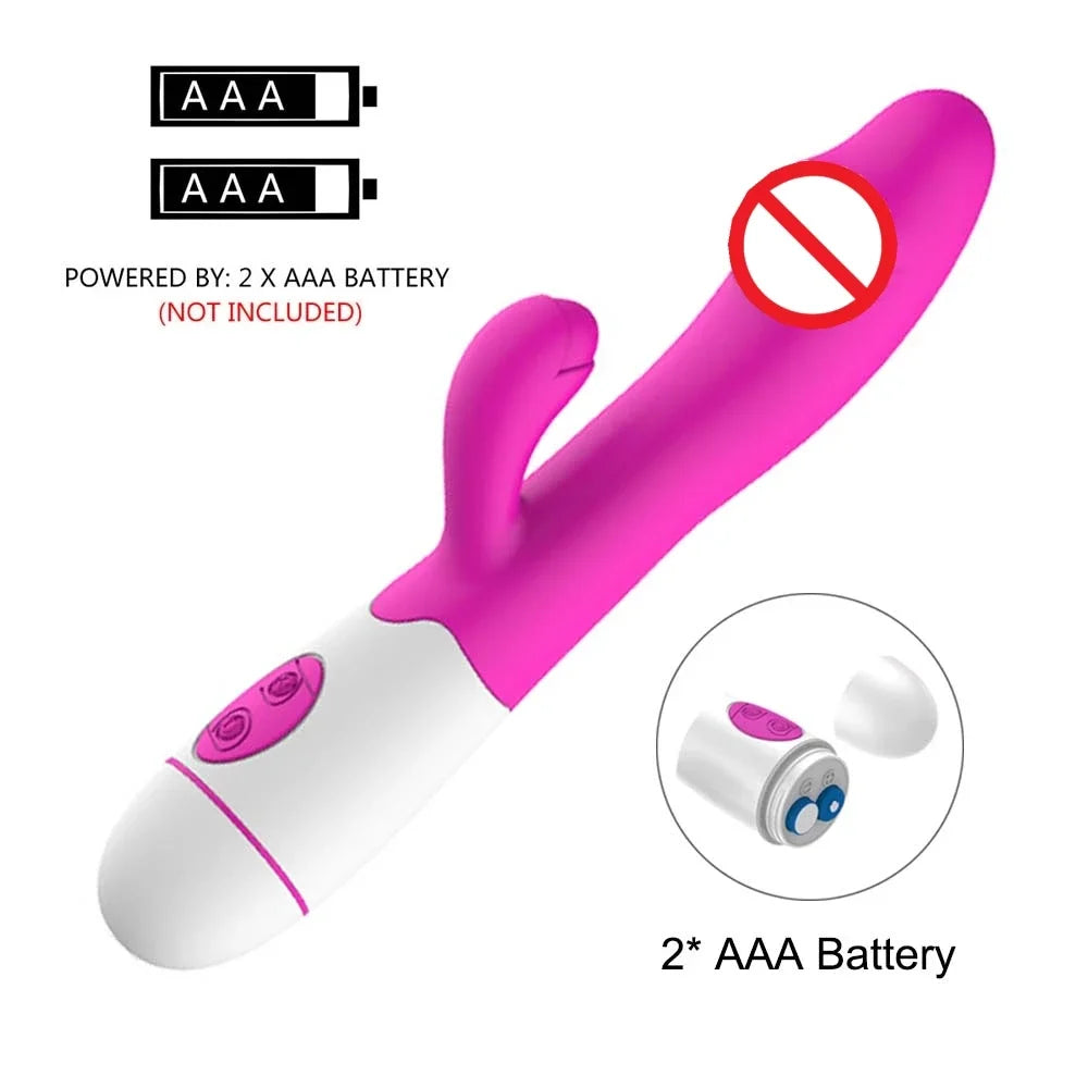 Leistungsstarker Vibrator Dildo Dual Vibration G-punkt Klitoris Stimulation